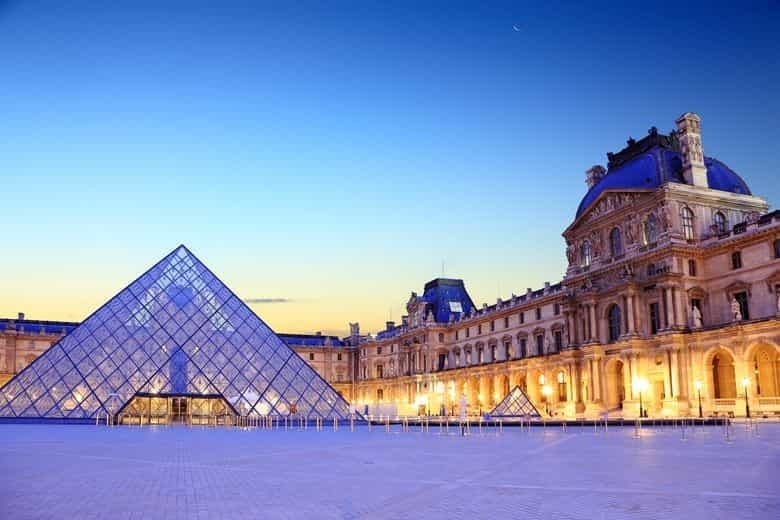 The Louvre in Paris contains a wealth of art.